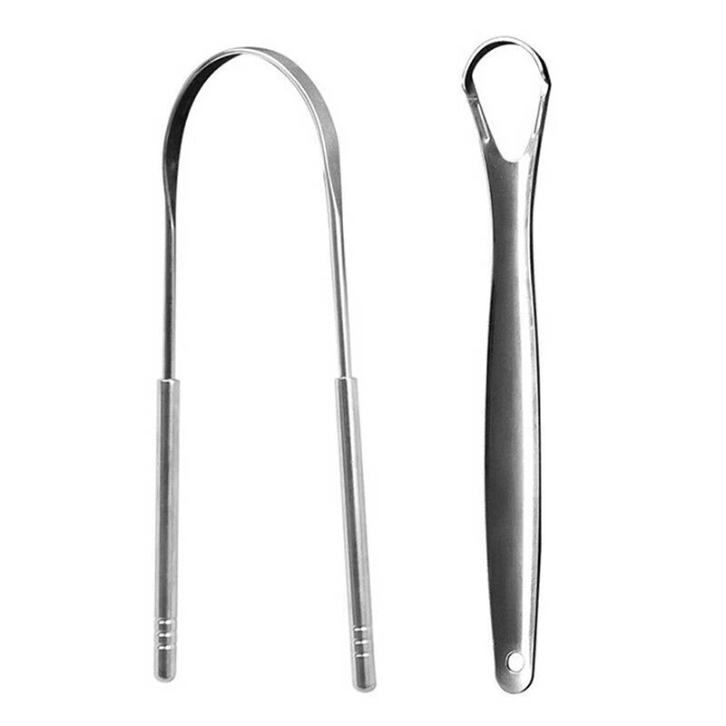 Raspador de Lengua de Acero Inoxidable | Elimina Bacterias, Mal Aliento y Residuos | Limpieza Profunda