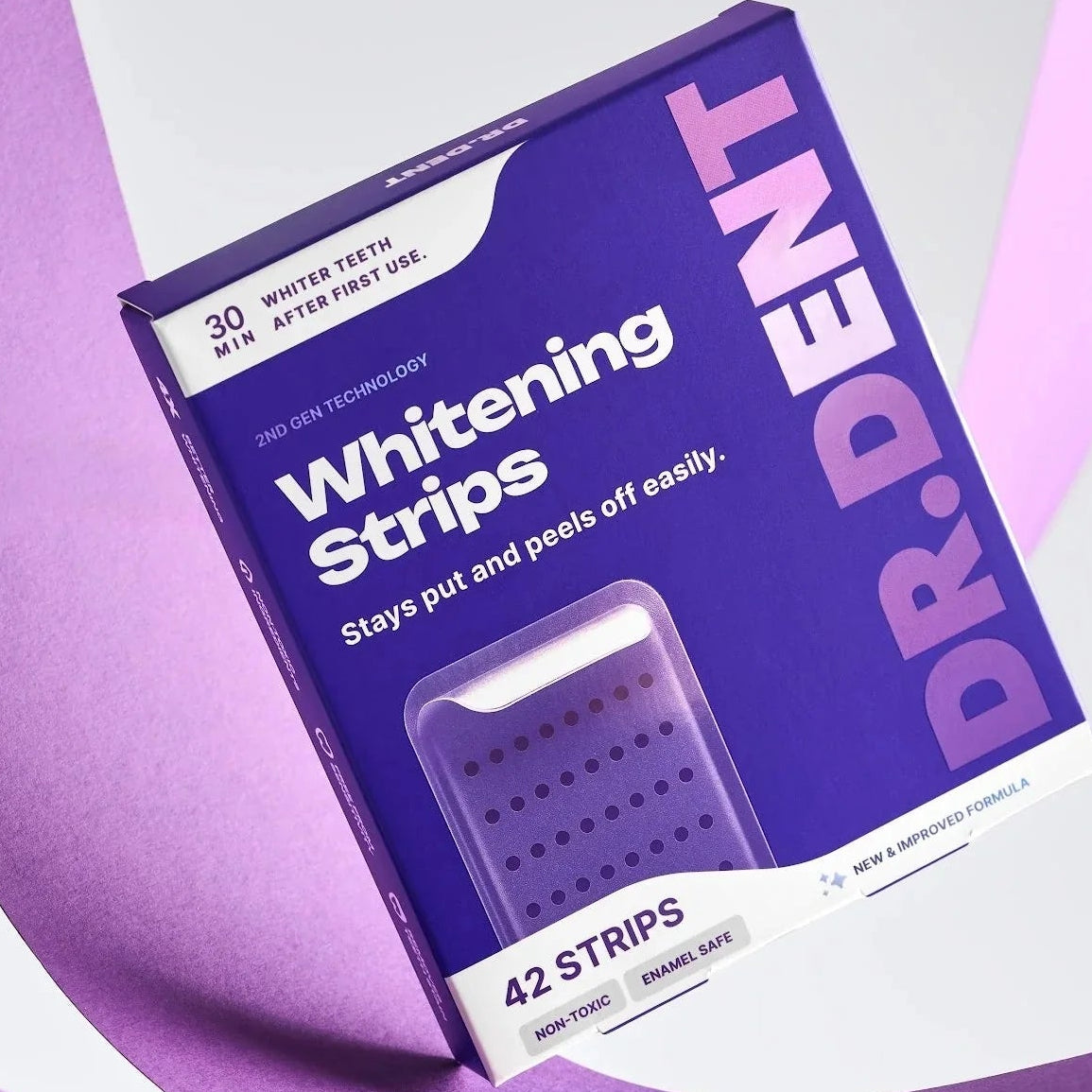 Dr. Dent™ – 42 Tiras Blanqueadoras Violetas