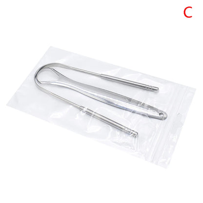 Raspador de Lengua de Acero Inoxidable | Elimina Bacterias, Mal Aliento y Residuos | Limpieza Profunda