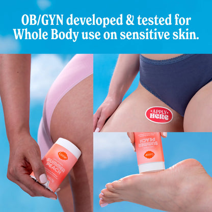 Lume's Limited Edition Summer Peach Whole Body Deodorant - Aluminum-Free with Mandelic Acid, Provides Up to 72 Hours of Odor Control