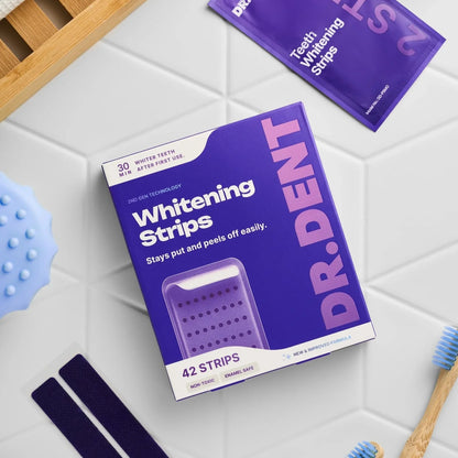 Dr. Dent™ – 42 Tiras Blanqueadoras Violetas