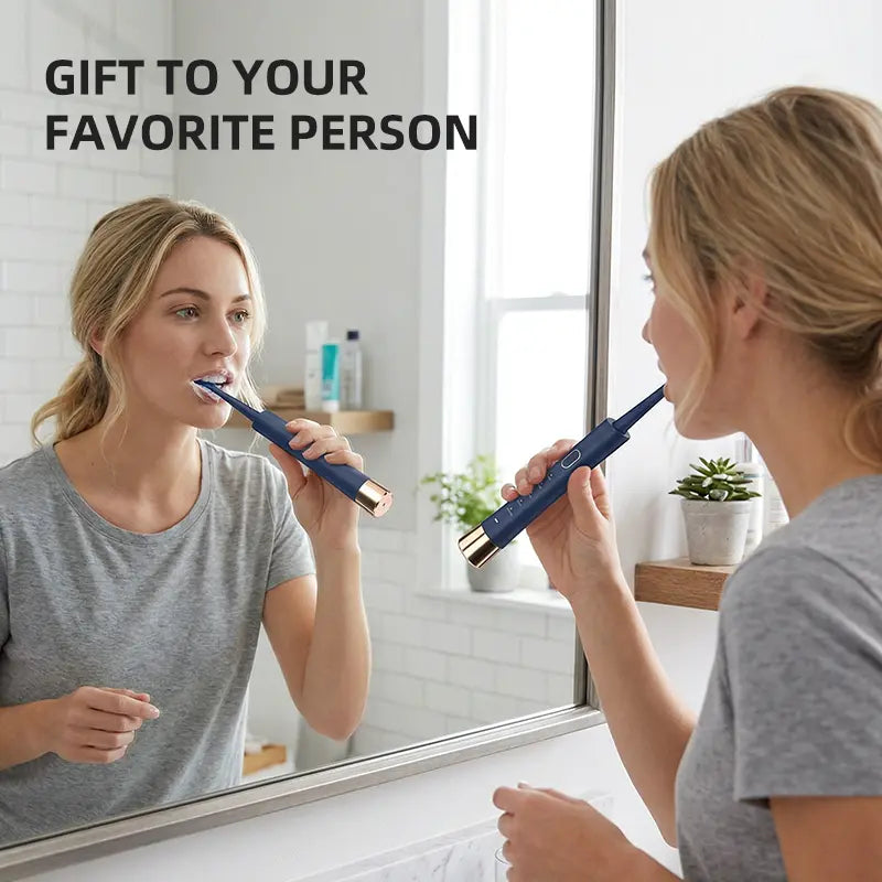 GMUX Sonic Toothbrush with 8 Dupont Brush Head, IPX7 Waterproof , USB Charging, 5 Modes with an Intelligent Timer, Providing High Vibrations for Cleaning. for Couples and Is Perfect for Family Travel as a Gift