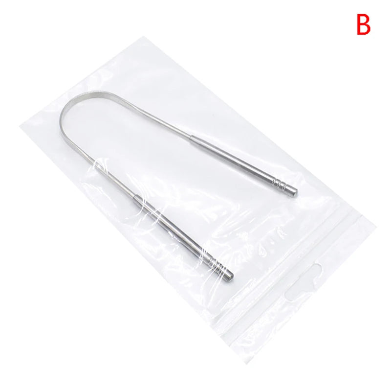 Raspador de Lengua de Acero Inoxidable | Elimina Bacterias, Mal Aliento y Residuos | Limpieza Profunda