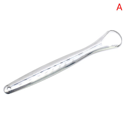 Raspador de Lengua de Acero Inoxidable | Elimina Bacterias, Mal Aliento y Residuos | Limpieza Profunda