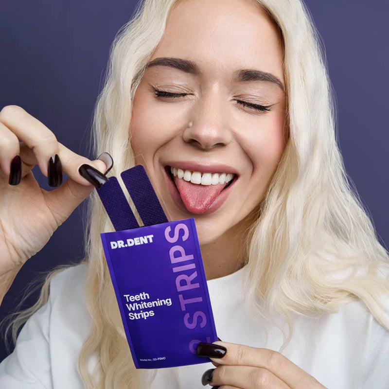 Dr. Dent™ – 42 Tiras Blanqueadoras Violetas